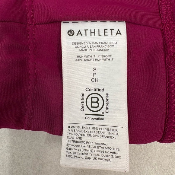 Athleta Run With It 14” Skort Exotic Fuchsia Size Small Petite - Picture 5 of 12